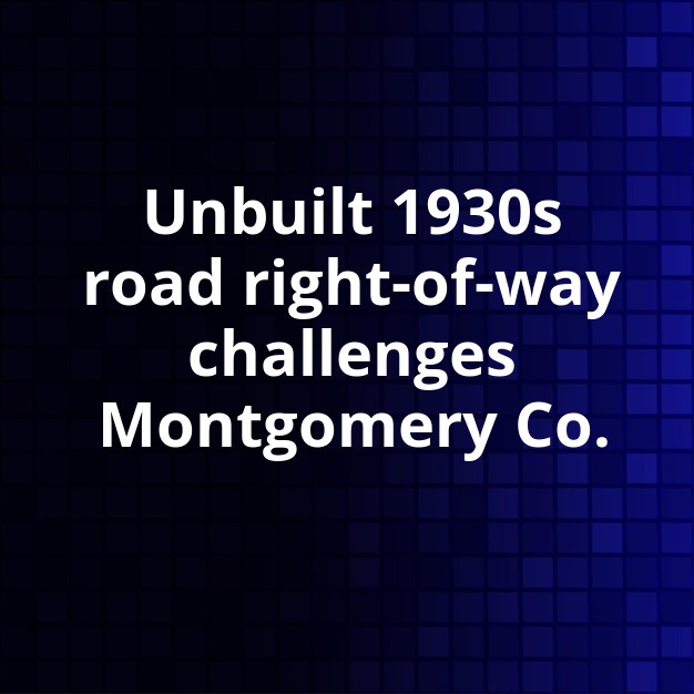 Montgomery County grapples with old road's fate