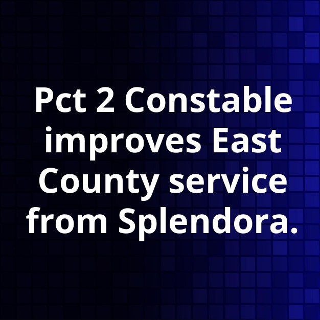 Pct 2 Constable Opens New Splendora Substation