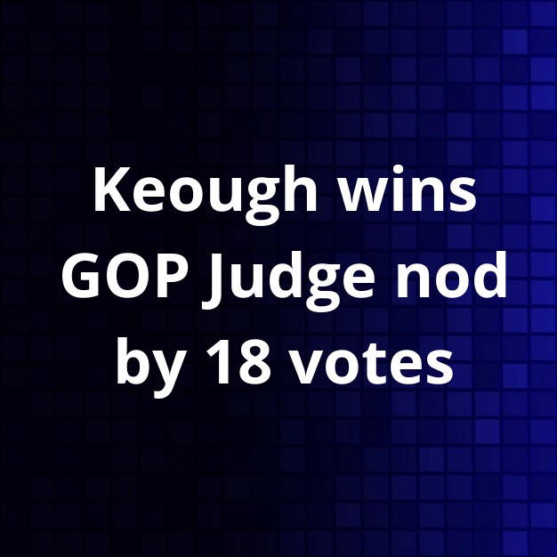 Kristin Keough Wins GOP Judge Nomination by 18 Votes