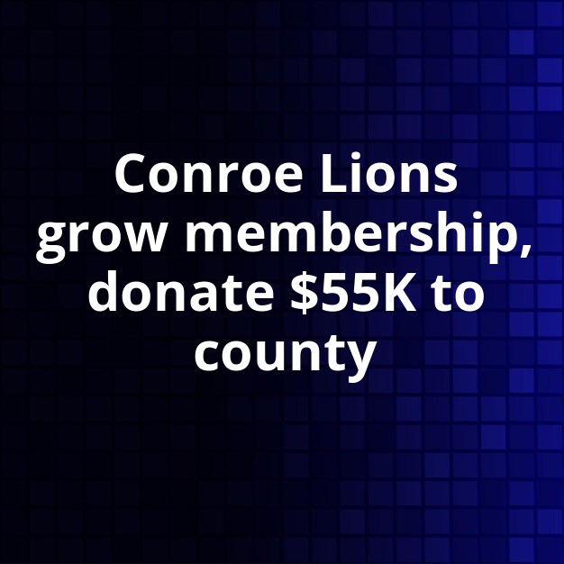 Conroe Lions Kick Off Year, Induct 12, Donate $55K
