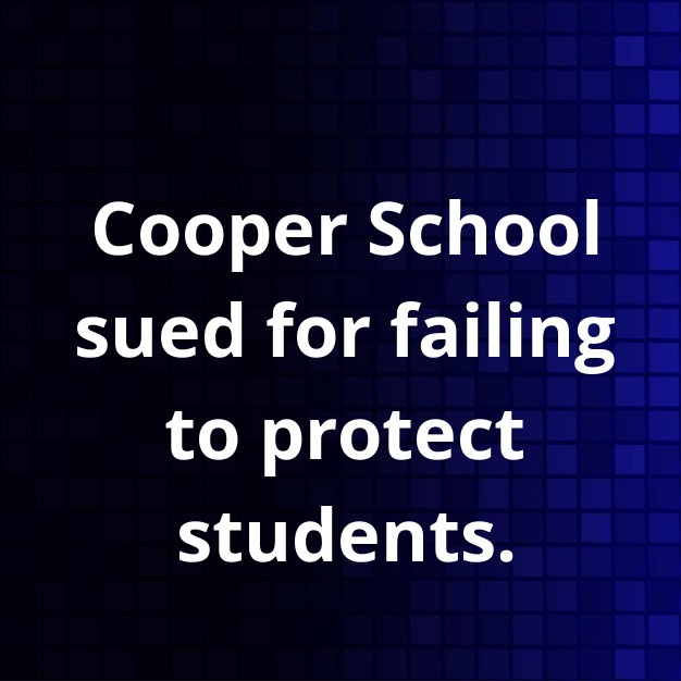 $15M Suit Alleges Cooper School Toxic Culture