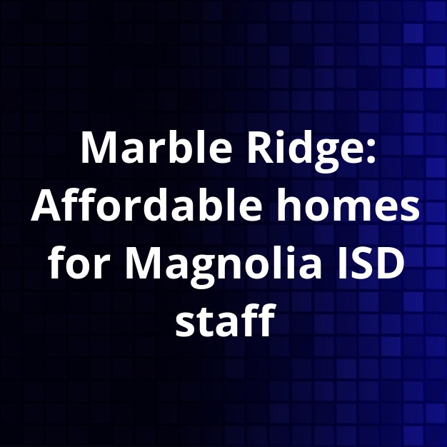 Habitat breaks ground for Marble Ridge teacher housing