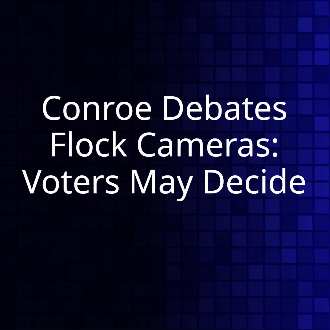 Conroe Debates Flock Cameras: Voters May Decide