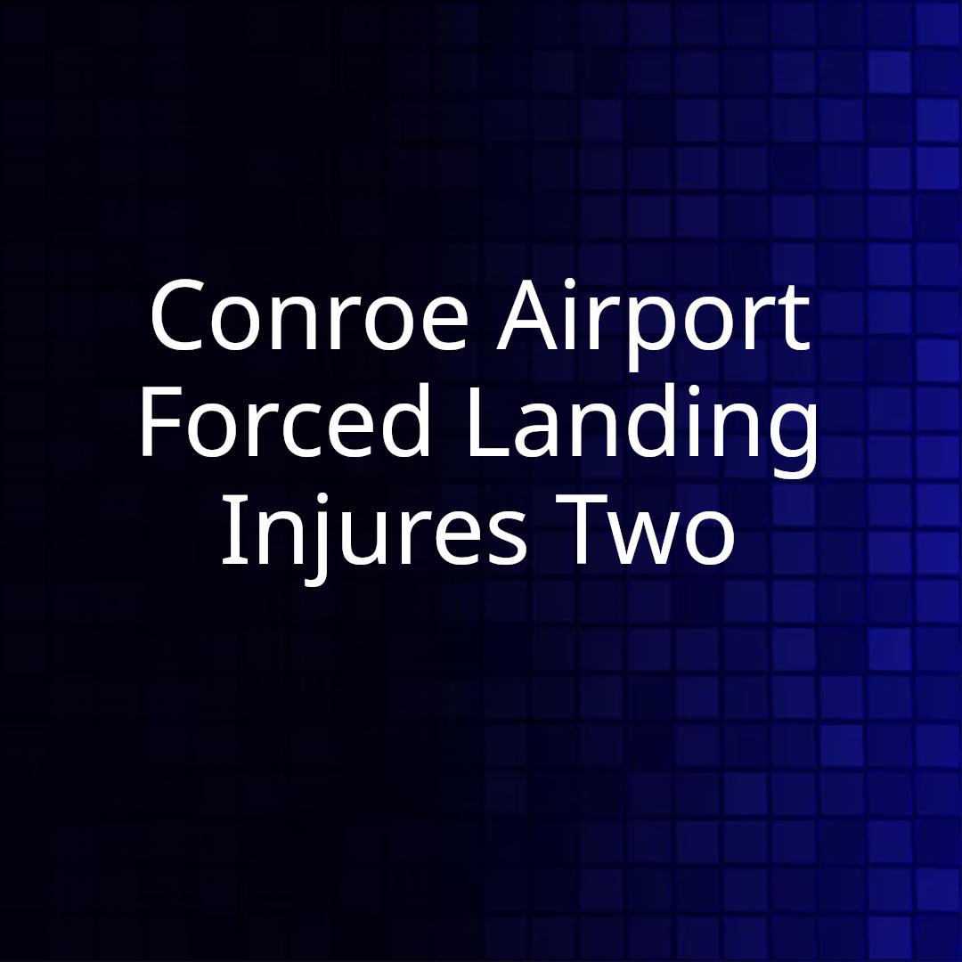 Conroe Airport Forced Landing Injures Two